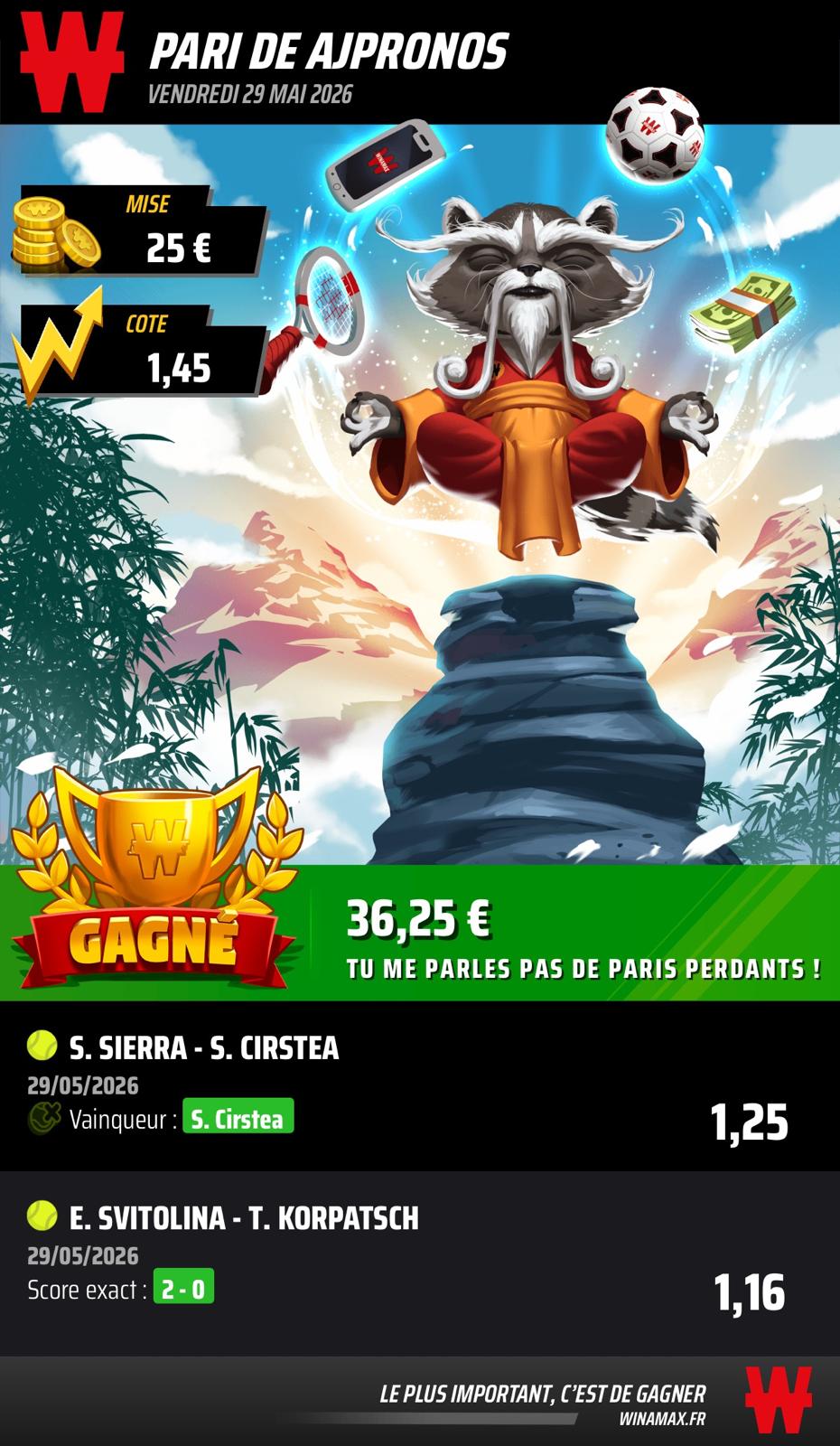 Prono du 22 mai