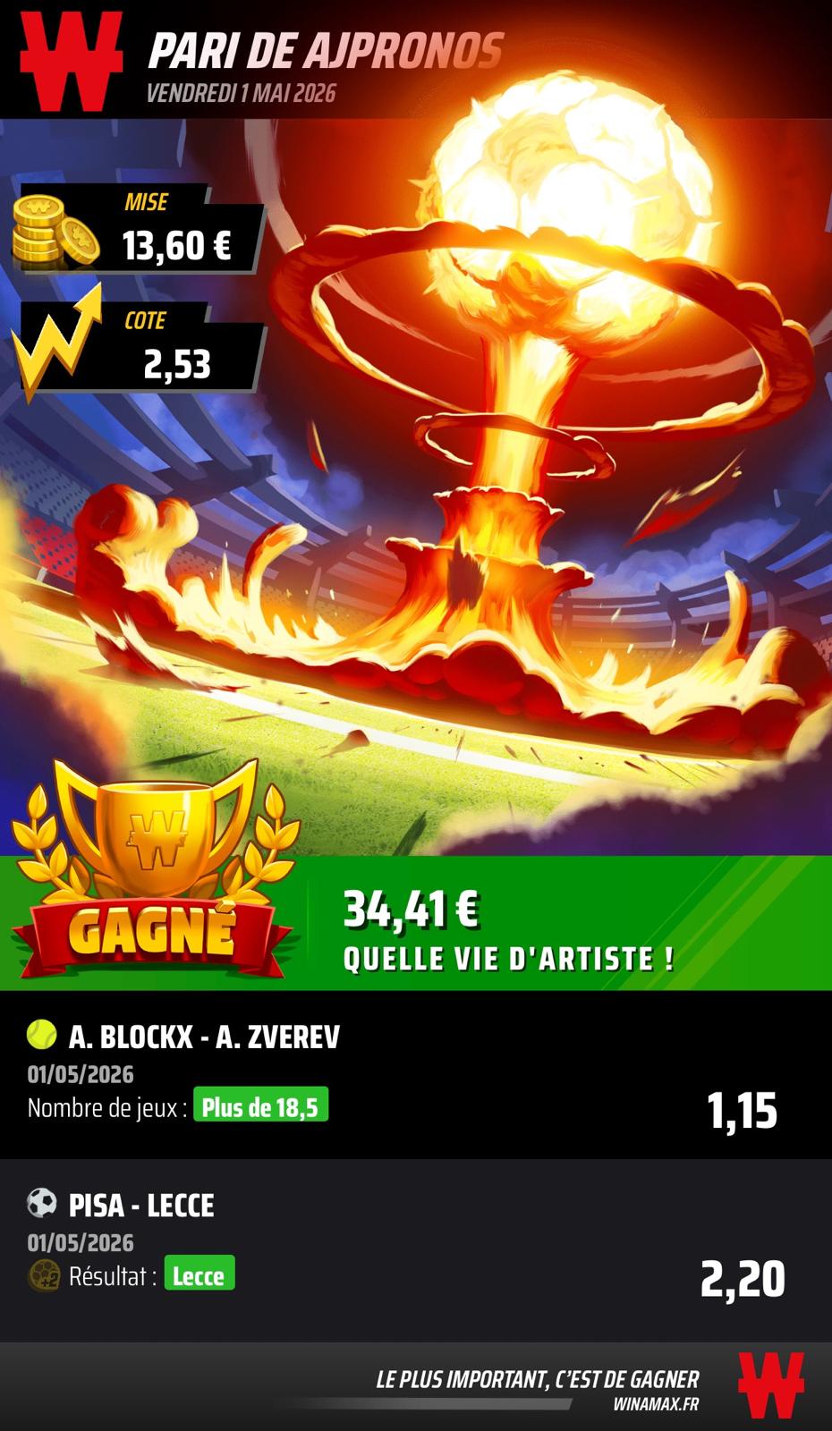 Prono du 15 mai