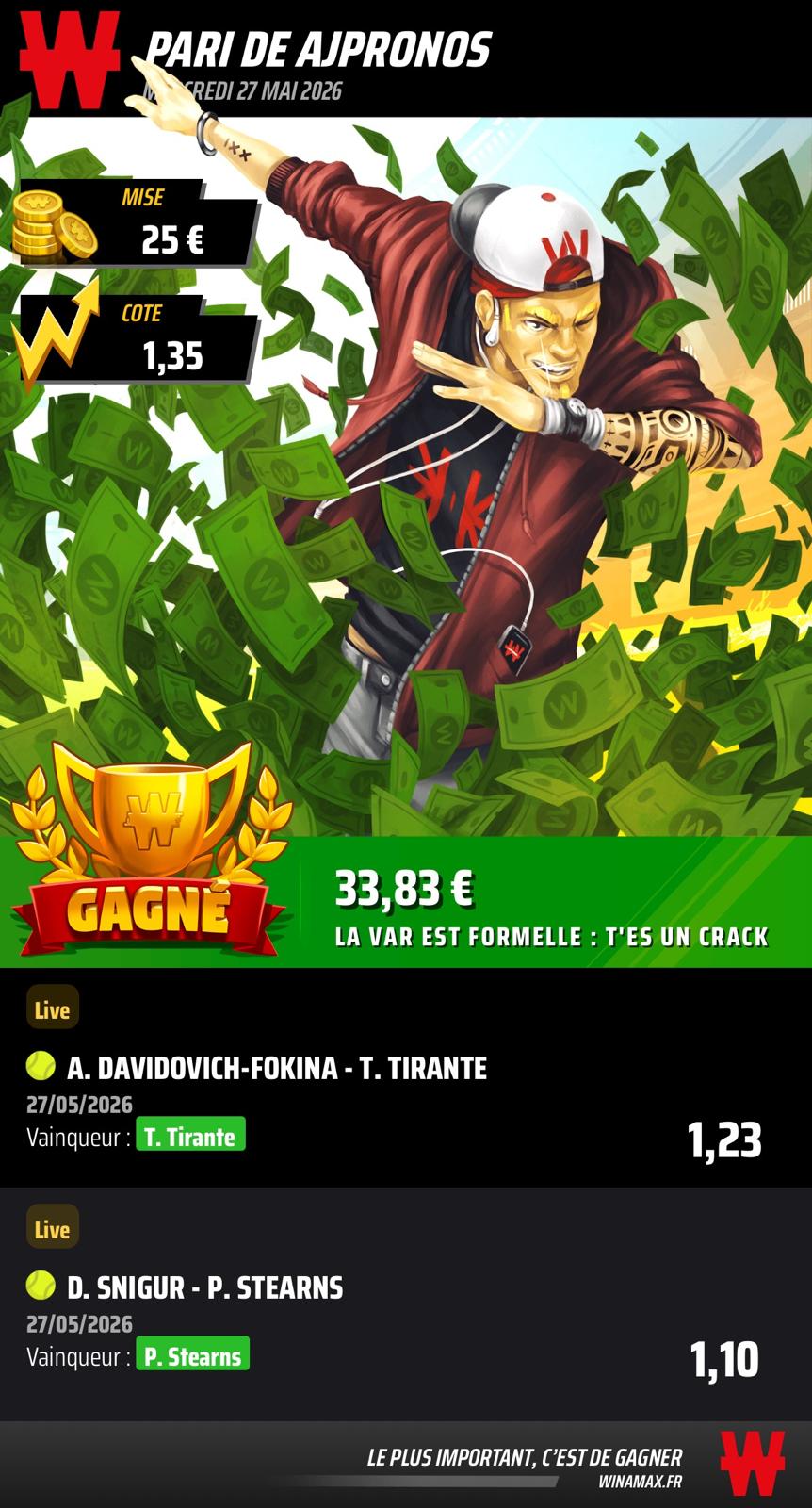 Prono du 05 mai